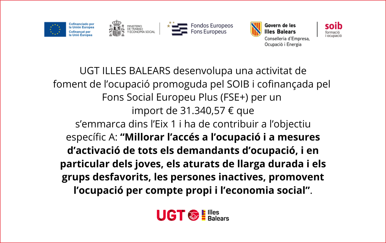 Imagen colaboración UGT con SOIB Dona