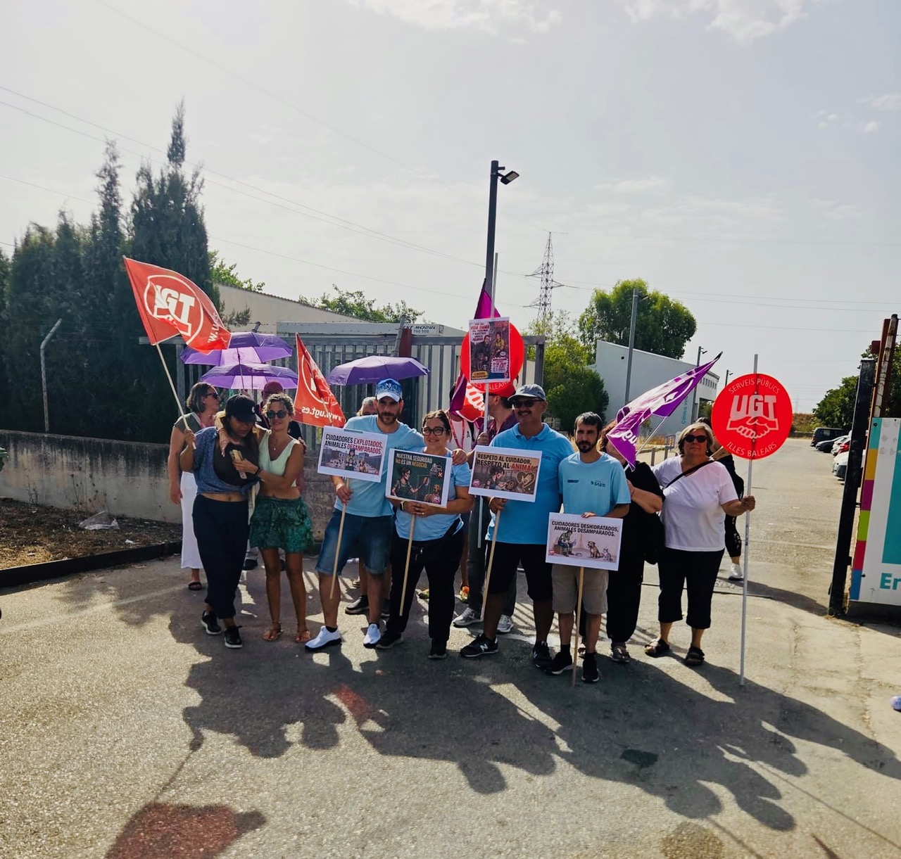 Imagen de la protesta de Son Reus 