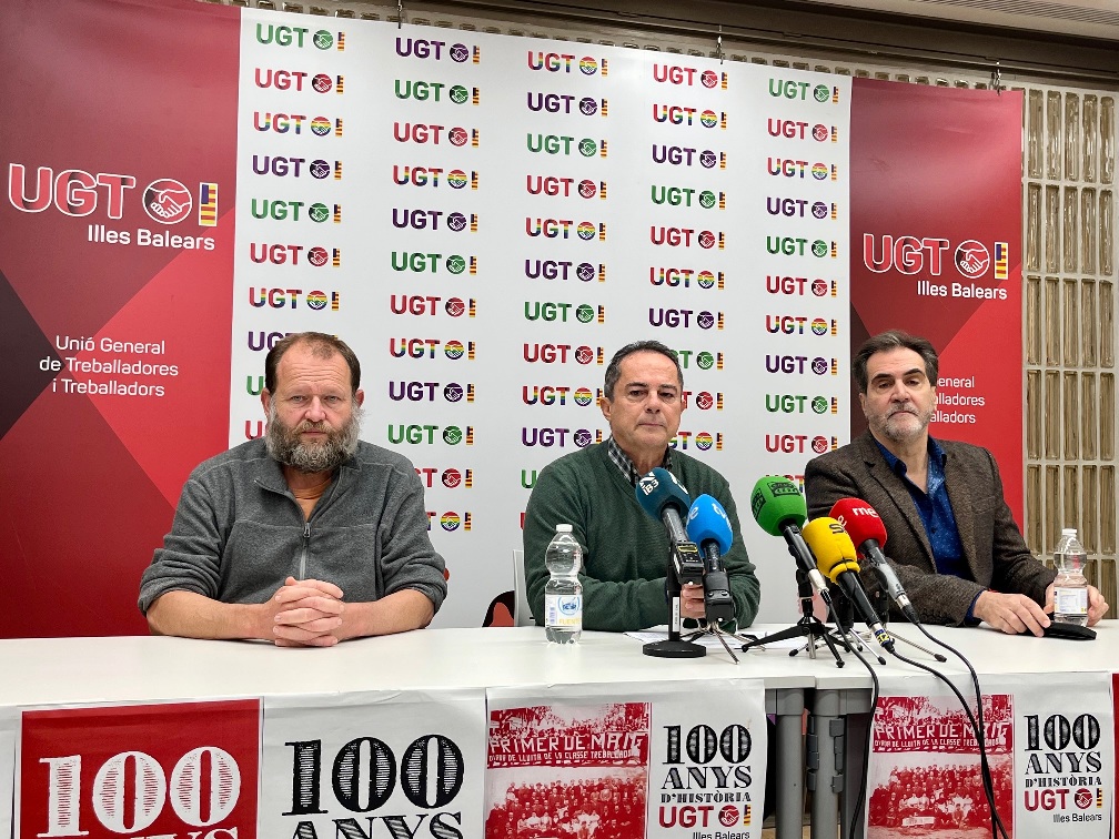 Representantes sindicales de UGT Servicios Públicos