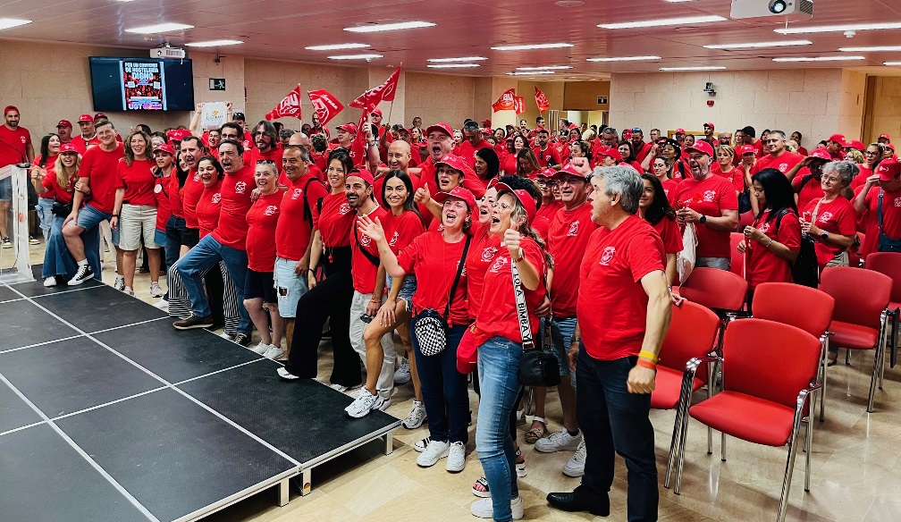 Imagen de la asamblea de Hostelería. 