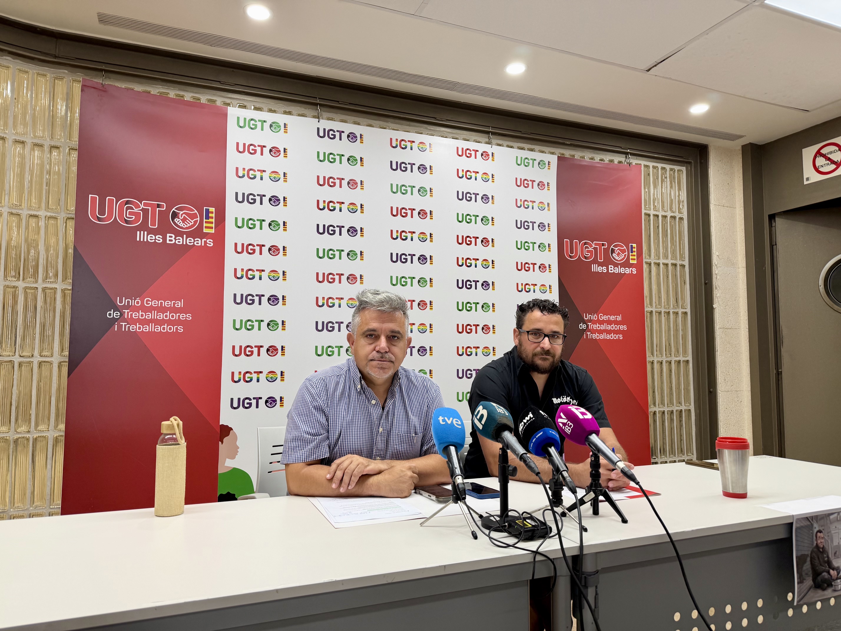 Imagen de la rueda de prensa en la que se han anunciado las protestas
