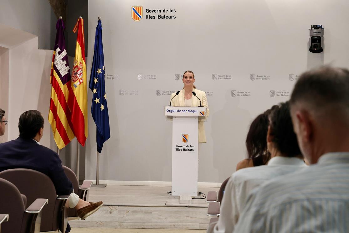 Imagen de la rueda de prensa del Consell de Govern
